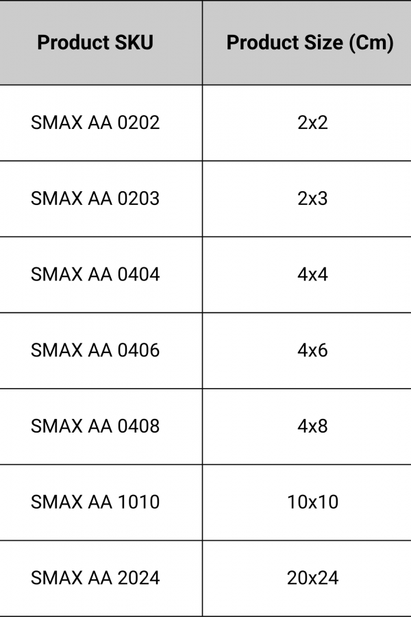 Simplimax 4341 Product Size